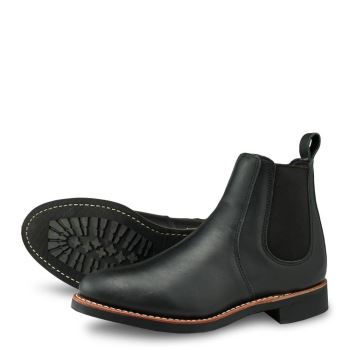 Red Wing 6-inch Chelsea Short Boot in Boundary Leather Laarzen Dames Zwart - 3455